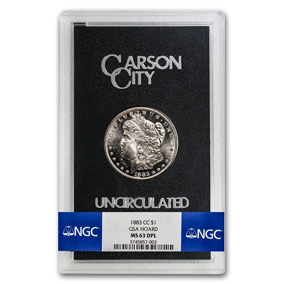 1883-CC Morgan Dollar MS-63 DPL NGC (GSA) 1883-CC Morgan Dollar MS-63 DPL NGC (GSA)